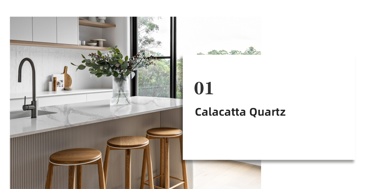 Goldtop Stone Calacatta Series Artificial Quartz Catalogue