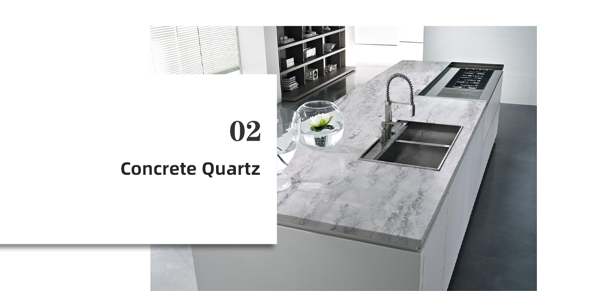 Goldtop Stone Concrete Series Artificial Quartz Catalogue