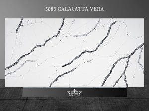 5083 Calacatta vera quartz white with black veins