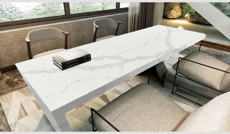 Calacatta Novel By Super Jumbo Quartz Countertop Slabs 5069