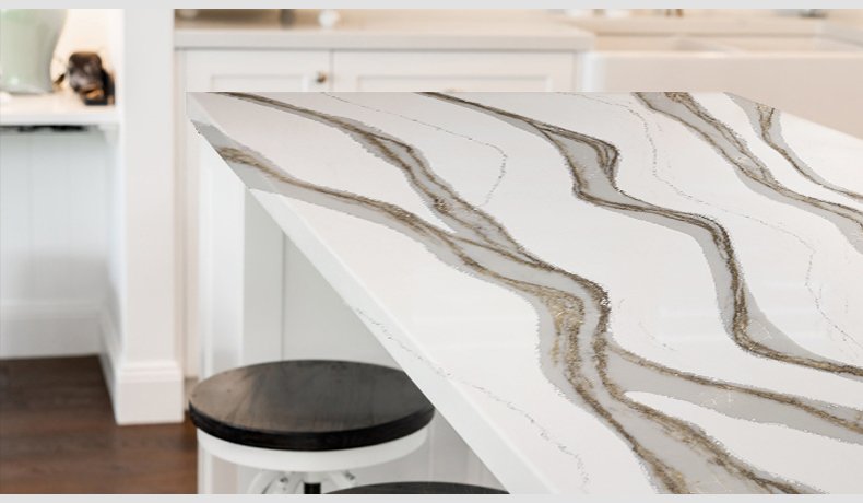 Skara Delicato quartz Marble Countertops Milky 5081