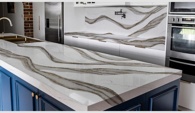 Skara Delicato quartz Marble Countertops Milky 5081