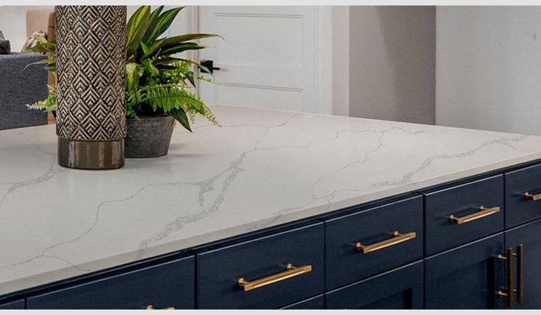 Calacatta Trento Quartz Msi Slab Countertops Bathroom Kitchen 5088