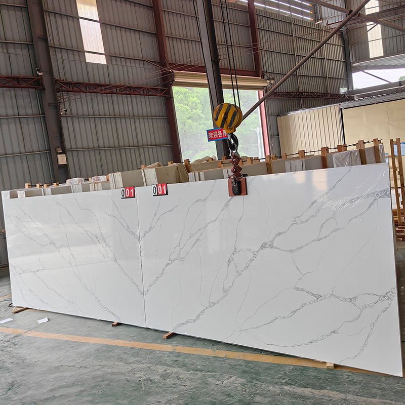 5012 Mvjay Quartz White Super Jumbo Slab Countertops 