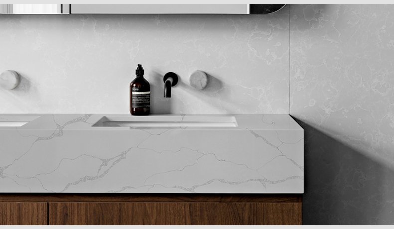 5088 Calacatta Trento Quartz Msi Slab Countertops Bathroom Kitchen