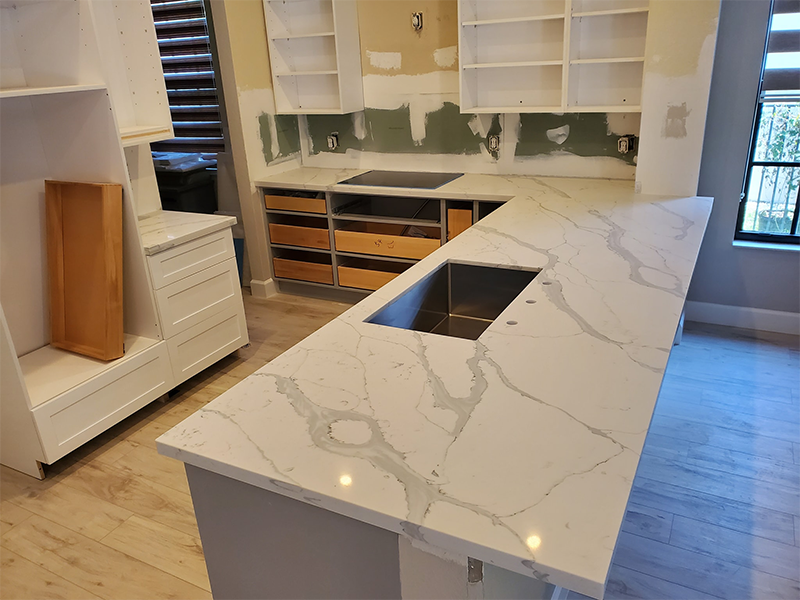How about calacatta supreme quartz kitchen?