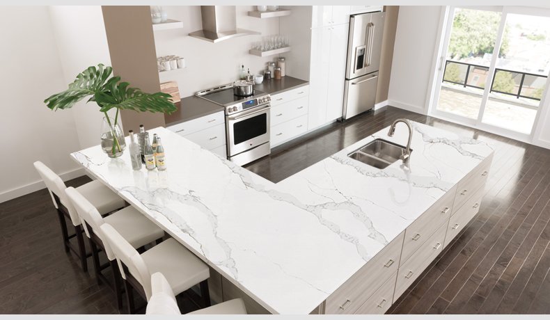 5067  Lincoln Calacatta Quartz Color Texture Wholesale 