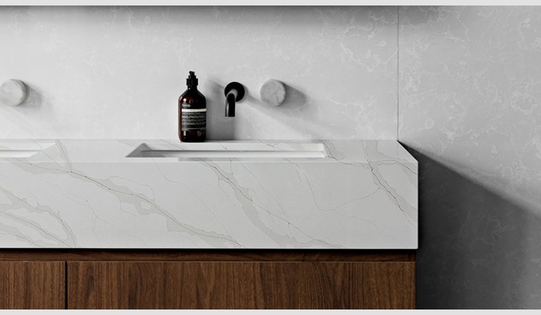 5059 Calacatta Paris Natural Quartz Countertop The Wall  