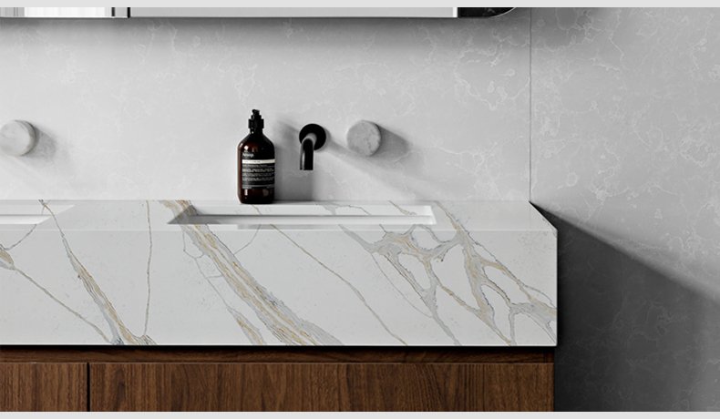  5072 Calacatta Stella White Quartz Countertops 