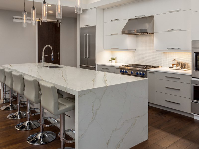 What Are Quartz Waterfall Countertops?