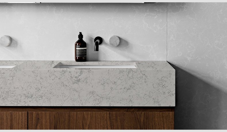  6020 Concrete Bloom Quartz Tiles Countertops Wholesale